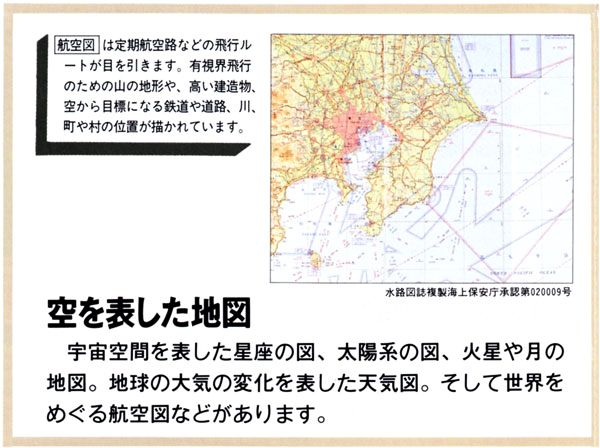 画像：空を表した地図