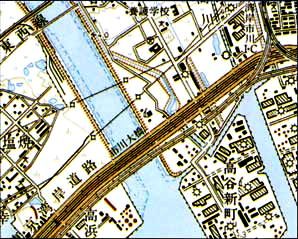 画像:5万分の1地形図
