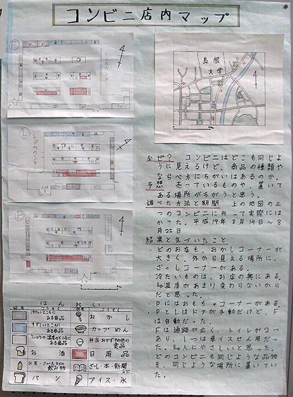 画像：コンビニ店内マップ