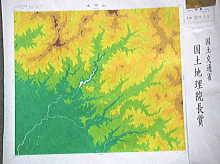 画像：「高度分布図：太平山」