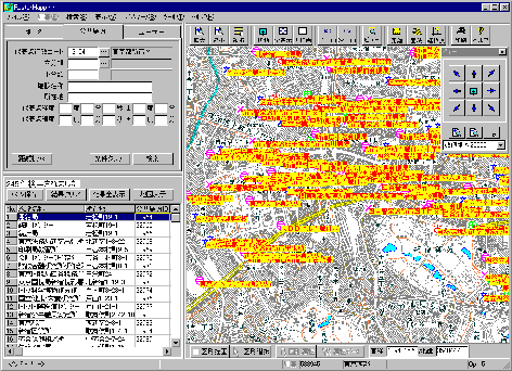 数値地図25000（地名・公共施設）を利用した地図Viewerの画面