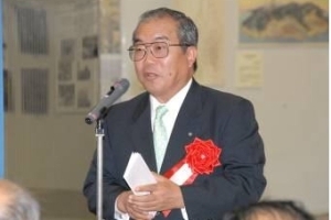 写真：祝辞（上市町長）