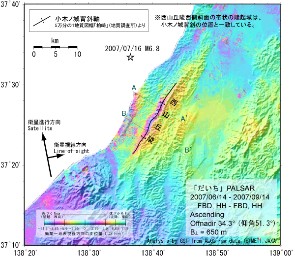 北行干渉画像