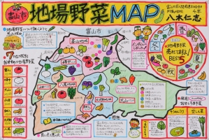 作品：富山市地場野菜ＭＡＰ