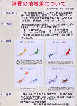 作品：「消費の地域差」