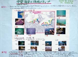 作品：宇龍海岸の磯焼けマップ