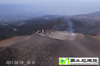 火口の様子２（10時01分）の画像