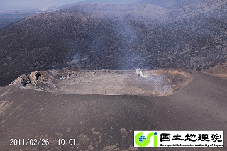 火口の様子３（10時01分）の画像