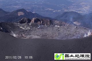 火口の様子６（10時06分）の画像