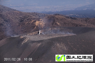 火口の様子７（10時08分）の画像