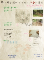 作品：鵜ノ鼻古墳群の手作り３Ｄ測量図