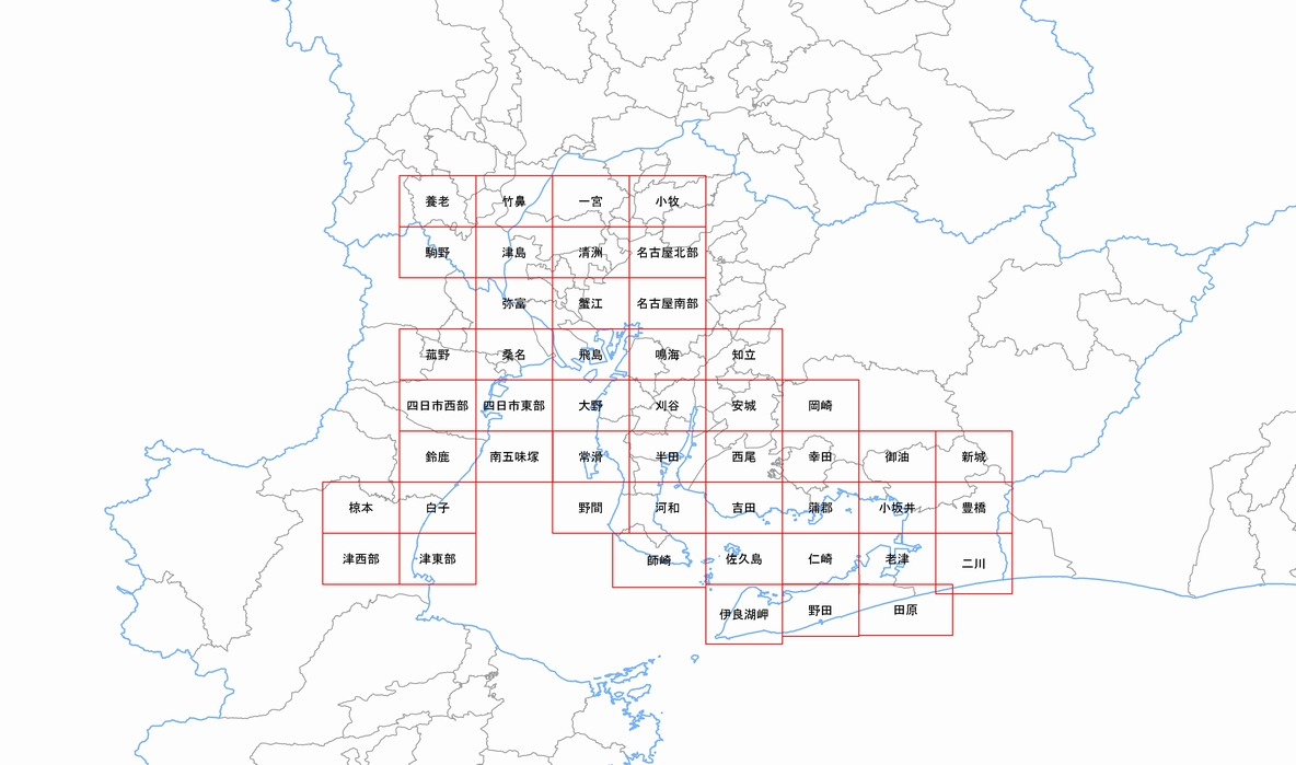 DSM索引図（岐阜・愛知）