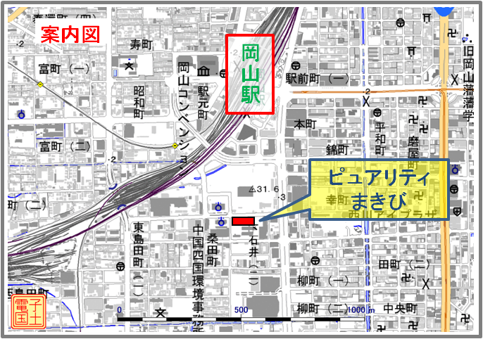 開催場所を示した地図です