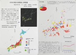 作品：日本の電力消費量と発電量