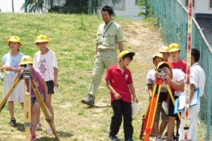 写真：測量実習の様子1