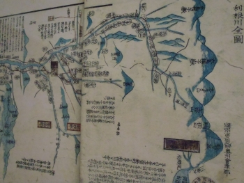 写真：「利根川全図」展示風景２