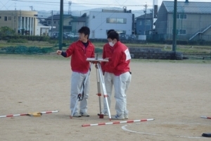 写真：平板測量の様子