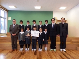 写真：南砺市立 上平小学校の皆さん