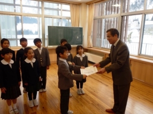 写真：表彰式