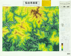 作品：高度分布図（十津川）