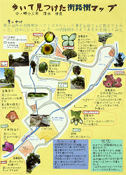 作品：歩いて見つけた街路樹マップ