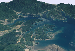 リアス式海岸(溺れ谷)の画像