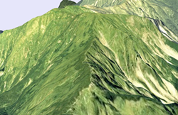 非対称山稜の画像