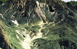 崩壊堆積地形の画像