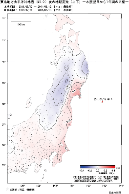 上下の変動量(本震翌日から1年間の累積)(PDF形式:244KB)