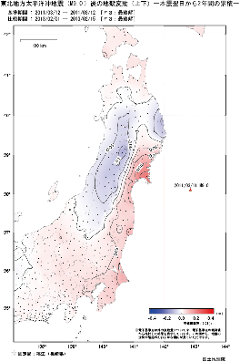 上下の変動量(本震翌日から2年間の累積)(PDF形式:254KB)