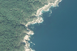 岩石海岸の画像
