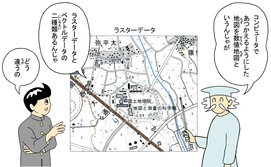 画像：ラスターデータの説明