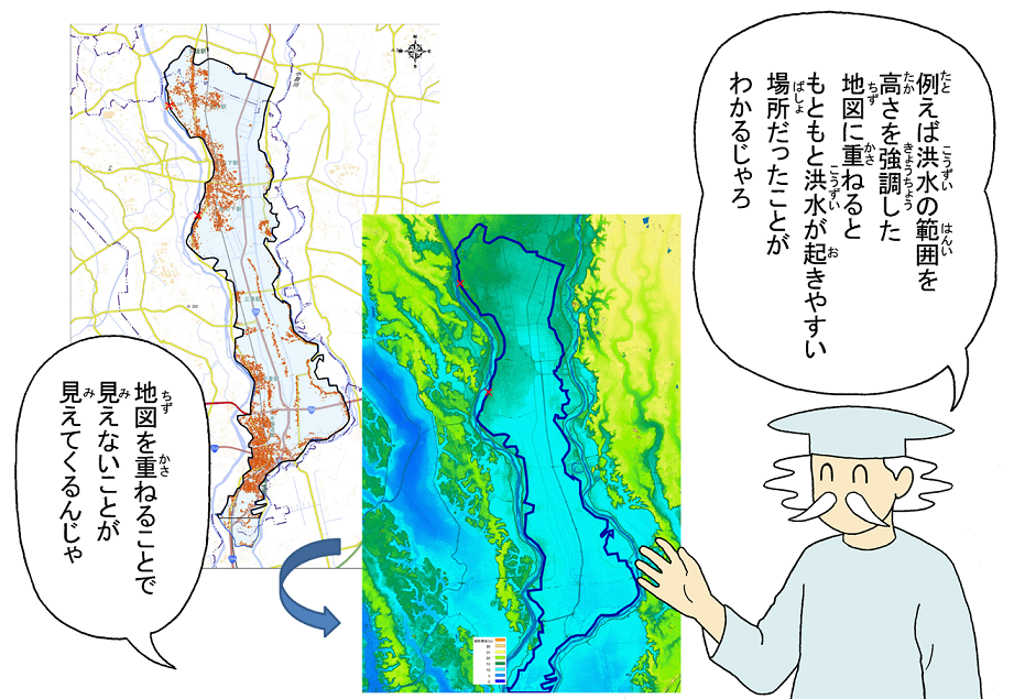 画像：GISの利用例