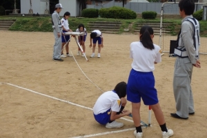 写真：平板測量で四角形や矢印を上手く描けるかな？