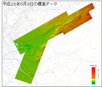 布田川断層帯・日奈久断層帯周辺陰影段彩図(地震前)