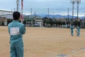 写真：競技の様子（外業）