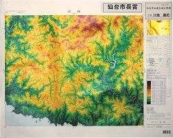 作品：高度分布図「江住」
