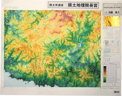 作品：高度分布図「江住」
