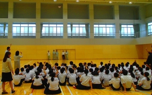 写真：UAV（ドローン）の飛行実演