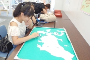 写真：３D分県パズルに挑戦