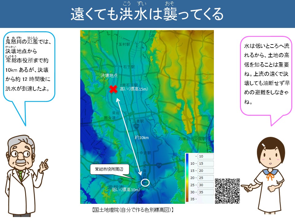 遠くても洪水は襲ってくる