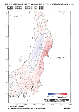上下の変動量(本震2年後から3年後まで)(PDF形式:265KB)