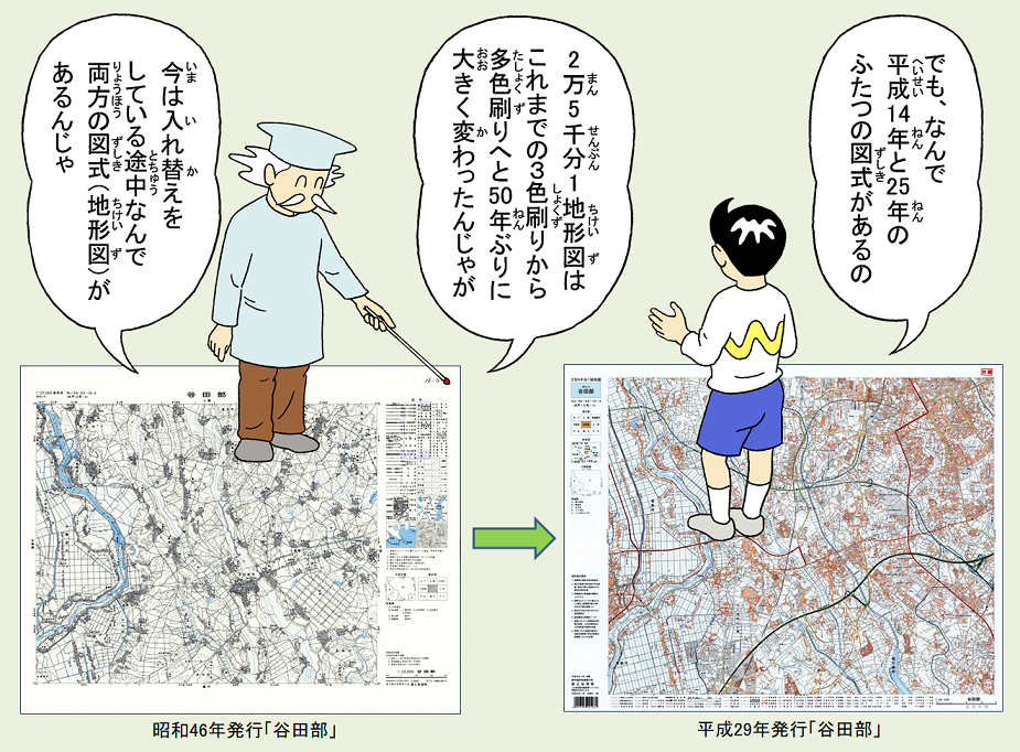 画像：3色刷りから多色刷りへ