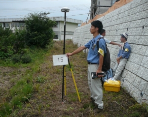写真2:GPSによる位置計測