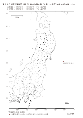 水平変動量(本震7年後から8年後まで)(PDF形式:286KB)