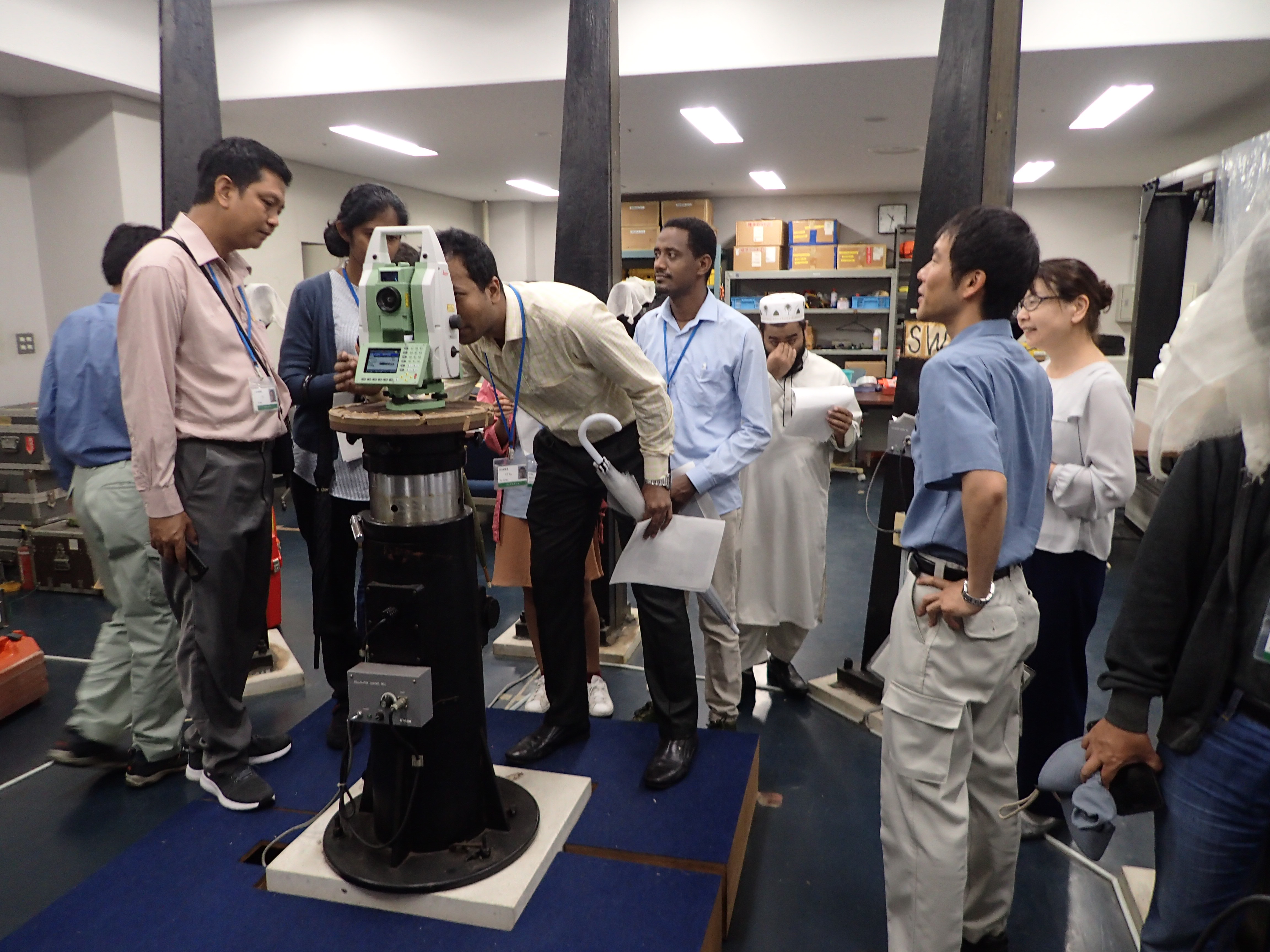 photo of surveying instrument lecture
