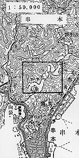 氾濫原の地形図