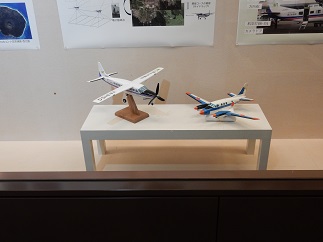 写真:くにかぜ2号・3号機模型