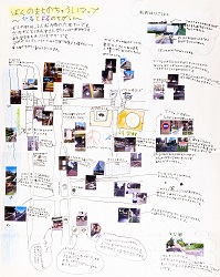作品：ぼくのまちのちゅういマップ ～ひるとよるのちがい～