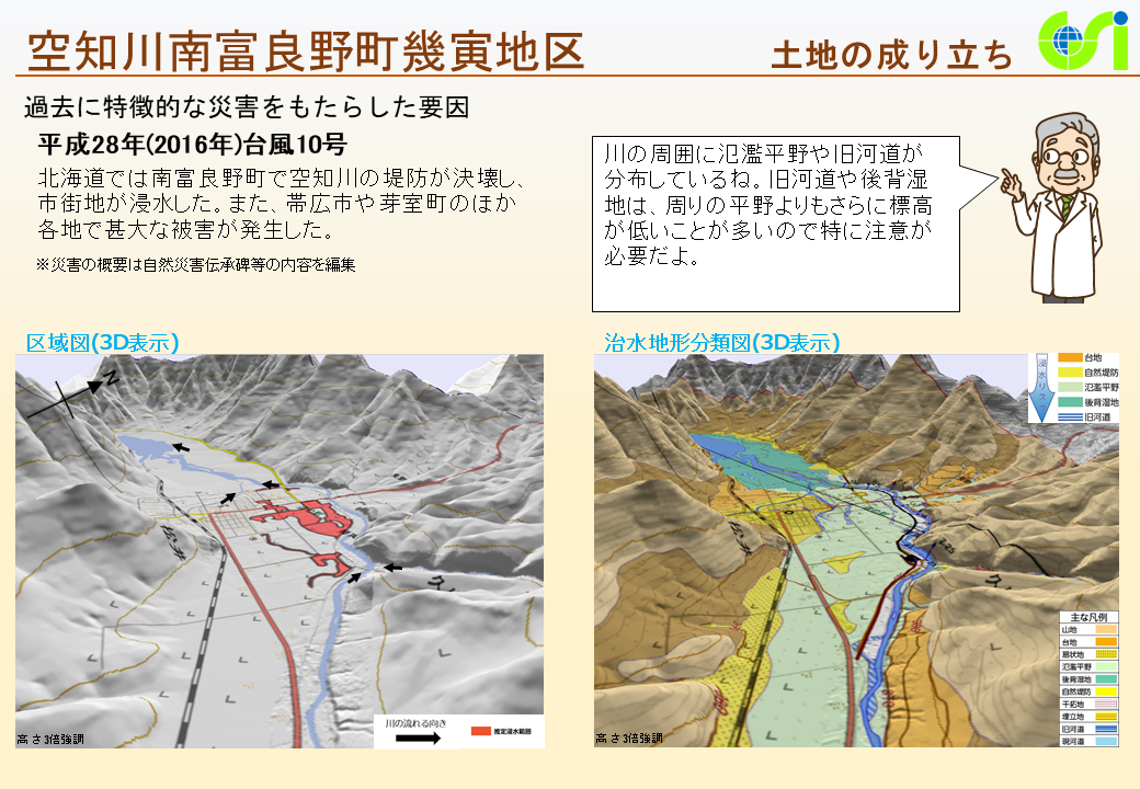空知川南富良野町幾寅地区特性図2
